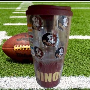 Florida State FSU Seminoles Tervis 24 oz Hot/Cold insulated logo Tumbler NWT